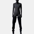 Женский топ YEEZY x Gap x Balenciaga Second Skin однотонный, черный, Цвет: Черный, Размер: XXS | Китай.рф