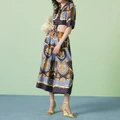 Женская рубашка GUCCI с кубинским воротником, Цвет: синий, Размер: 36 | Китай.рф