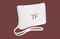 Косметичка TOM FORD белая, с длинным ремешком для запястья, Количество: длинный ремешок на запястье белый ручной клатч-косметичка | Китай.рф