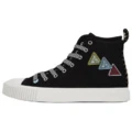 Высокие кеды Lanvin Canvas на шнуровке мужские черные, Цвет: черный, Издание: С оригинальной коробкой для обуви, Размер: 43 | Китай.рф