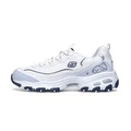 Кроссовки Skechers DLITES WAO, белые с синим, женские, Цвет: Белый и синий, Размер: 38 | Китай.рф