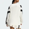 Женский свитшот Adidas TIRO с буквенным принтом, бежевый/черный, Цвет: Экрю/Черный, Размер: XS | Китай.рф