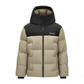 Мужской пуховик Skechers Down Jackets Men's Khaki Gray/05F0 Hooded Thickened, артикул P425M165-05F0, Цвет: Хаки-серый/05F0, Размер: L | Китай.рф