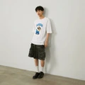 Футболка MLB Frowning Bear Collection SS24 унисекс белая, Цвет: Белый, Размер: XS | Китай.рф