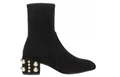 Женские короткие ботинки Stuart Weitzman из кожи с жемчугом, черные, Размер: 35.5, Издание: Есть коробка для обуви | Китай.рф