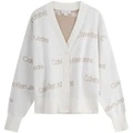 Женский кардиган Calvin Klein V-образный вырез, Цвет: YBI-молочно-белый, Размер: XS | Китай.рф