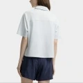 Женская футболка поло FILA MILANO SS25, Цвет: пусто-дымчатый голубой, Размер: 175/92A/XL | Китай.рф