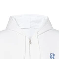 Толстовка Chrome Hearts SS25 с вертикальным логотипом на молнии унисекс, Цвет: Белый, Размер: L | Китай.рф