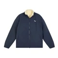 Мужской пуховик PUMA WINTERIZED WARMCELL REVERSIBLE, двусторонний, Цвет: морской синий-песочно-коричневый-06, Размер: XS | Китай.рф