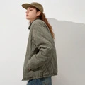 Унисекс стеганая куртка 714STREET Jacket Puffer Jacket, Цвет: хаки, Размер: S | Китай.рф