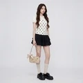 Сумка на плечо COACH Nolita 19 с фирменным принтом, Цвет: жемчужно-лунный звёздный прилив, Коробка: розовый подарочный пакет | Китай.рф