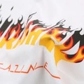 Футболка Thrasher с принтом 'Пламя и логотип', унисекс, белая, Цвет: Белый, Размер: M | Китай.рф