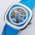 Часы SEVENFRIDAY T-Series с автоматическим механизмом, синий циферблат, Модель: T1/09 | Китай.рф