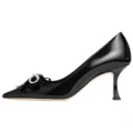 Туфли Jimmy Choo Auria на тонком каблуке 7 см с кристаллами, черные, Размер: 34, Издание: С оригинальной коробкой для обуви | Китай.рф