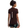 Футболка SALOMON FW25 T Shirt Women's, Цвет: Коричневый кофейное зерно, Размер: 155/80A (XS) | Китай.рф
