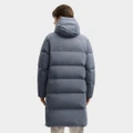 Пуховик FILA ORIGINALE Tunnel Dark Blue унисекс, Цвет: тёмно-синий тоннельный, Размер: 160/84A/XS | Китай.рф