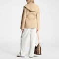 Куртка LOUIS VUITTON женская с капюшоном, бежевая, Цвет: бежевый, Размер: 38 | Китай.рф