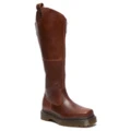 Сапоги высокие Dr.Martens из натуральной кожи коровы, красновато-коричневые, женские, Цвет: красновато-коричневый, Размер: 36 | Китай.рф