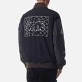 Куртка Vans Crazy Edge бомбер мужская черная, Цвет: черный/асфальт, Размер: S | Китай.рф