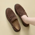 Лоферы YEARCON Women's Black/Brown, Цвет: коричневый, Размер: 35 | Китай.рф