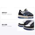 Детские баскетбольные кроссовки Asics Gel-Spotlyte, Цвет: черно-бело-синий, Размер: 36 | Китай.рф