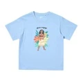 Футболка UNIQLO X Disney для детей, круглая горловина, умеренный крой, Цвет: голубой цвет, Размер: 110 | Китай.рф