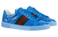 Кроссовки Gucci Ace GG Crystal Canvas синие, Цвет: синий, Издание: обычная версия, с оригинальной коробкой, Размер: 41 | Китай.рф
