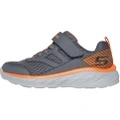 Детские кроссовки Skechers Kids Boundless серо-оранжевые, Цвет: Серо-угольный / оранжевый, Размер: 30 | Китай.рф