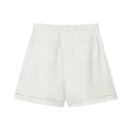 Шорты LACOSTE женские свободного кроя, Цвет: 70V/молочно-белый, Размер: 34 | Китай.рф
