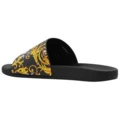 Шлепанцы VERSACE JEANS COUTURE с логотипом и барокко орнаментом, Цвет: черный, Размер: 43 | Китай.рф