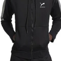 Куртка Balenciaga x PUMA FW25 из хлопка с капюшоном, мужская, обычный крой, Цвет: чёрный/тёмно-серый смешанный серый, Размер: S | Китай.рф