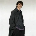 Тренчкот UNIQLO U Collection FW25 для мужчин, Цвет: черный, Размер: S | Китай.рф