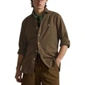 Рубашка Polo Ralph Lauren классическая мужская, Цвет: коричневый, Размер: XL | Китай.рф