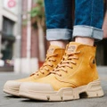 Ботинки HUMTTO мужские короткие черные, Цвет: пшеничный цвет, Размер: 39 | Китай.рф
