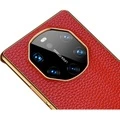Чехол Baohuguang для Huawei Mate 40 Pro из натуральной кожи, Модель: mate 40rs, Цвет: Натуральная кожа с фактурой «личи», гальванизированная | люкс, сверхтонкий | чёрный | Китай.рф