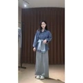 Комплект из полосатой блузки и юбки MARIE·COCO, Набор: набор из трёх предметов, Цвет: Рубашка+накидка+юбка, Размер: S | Китай.рф