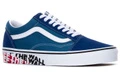 Кроссовки Vans Old Skool с принтом сине-белые, Размер: 40 | Китай.рф