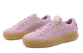 Кеды женские PUMA Smash Platform ретро коричнево-розовые, Размер: 37 | Китай.рф