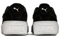 Кроссовки PUMA Suede кеды женские черные, Размер: 38 | Китай.рф