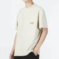 Футболка Puma с карманом унисекс бежевая, Цвет: молочный, Размер: XS | Китай.рф