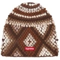 Шапка бини Supreme FW25 Week 8 Textured Knit Beanie, Стиль: коричневый, Размер: F | Китай.рф