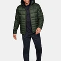 Куртка Under Armour мужская темно-зеленая с капюшоном, Цвет: темно-зеленый, Размер: S | Китай.рф