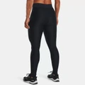 Лосины Under Armour женские черные облегающие с логотипом HeatGear, Цвет: черный, Размер: S | Китай.рф