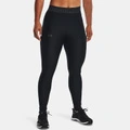 Лосины Under Armour женские черные облегающие с логотипом HeatGear, Цвет: черный, Размер: S | Китай.рф