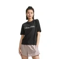Футболка Calvin Klein oversize с круглым вырезом для женщин, космический черный, Цвет: черный, Размер: XS | Китай.рф