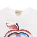 Футболка детская GUCCI с принтом логотипа белая, Цвет: Белый, Размер: 6Y | Китай.рф