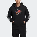 Толстовка adidas с капюшоном и принтом мужская черная, Цвет: черный, Размер: XS | Китай.рф