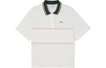 Футболка LACOSTE женская белая с поло-воротником, Цвет: Белый, Размер: 34 | Китай.рф