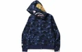 Худи BAPE Camo Shark с полной молнией и капюшоном, Цвет: темно-синий, Размер: XXXL | Китай.рф