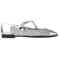 Балетки Jimmy Choo Eleri Ballerina женские серебристые, Издание: С оригинальной коробкой для обуви, Размер: 36 | Китай.рф